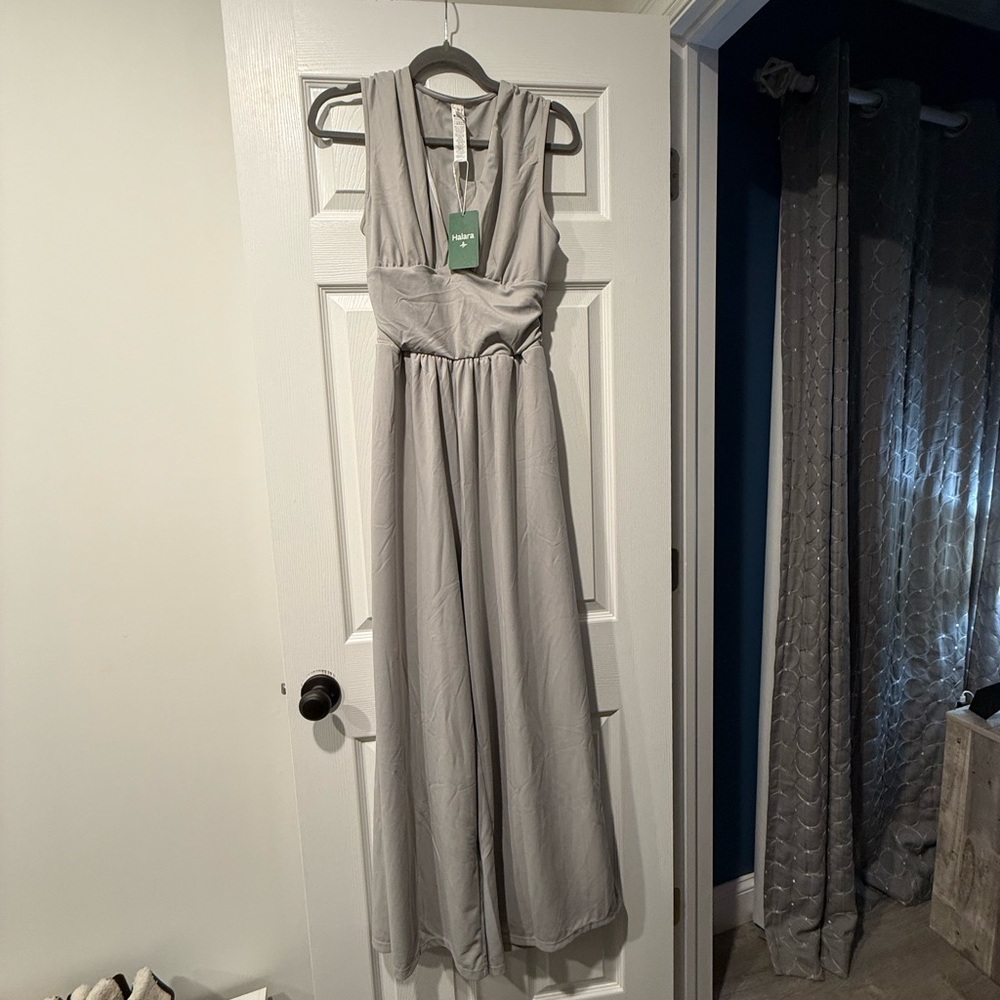 HALARA Light Gray Jumpsuit